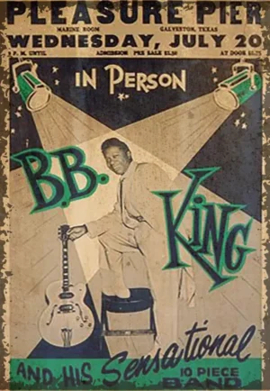 houten poster muziek bbking bycnk