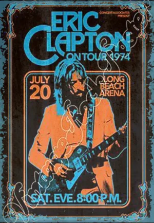 houten poster muziek eric clapton bycnk