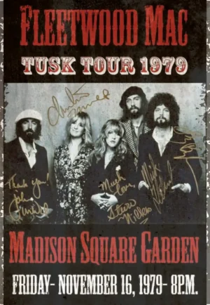 houten poster muziek fleetwood bycnk