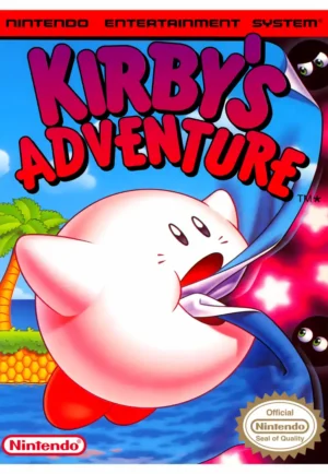 houten poster retrogames kirby bycnk