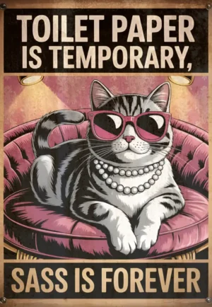 houten poster sanitaire ruimtes sass bycnk