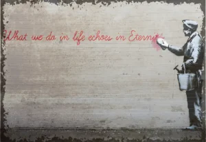 houten poster streetart graffititext bycnk