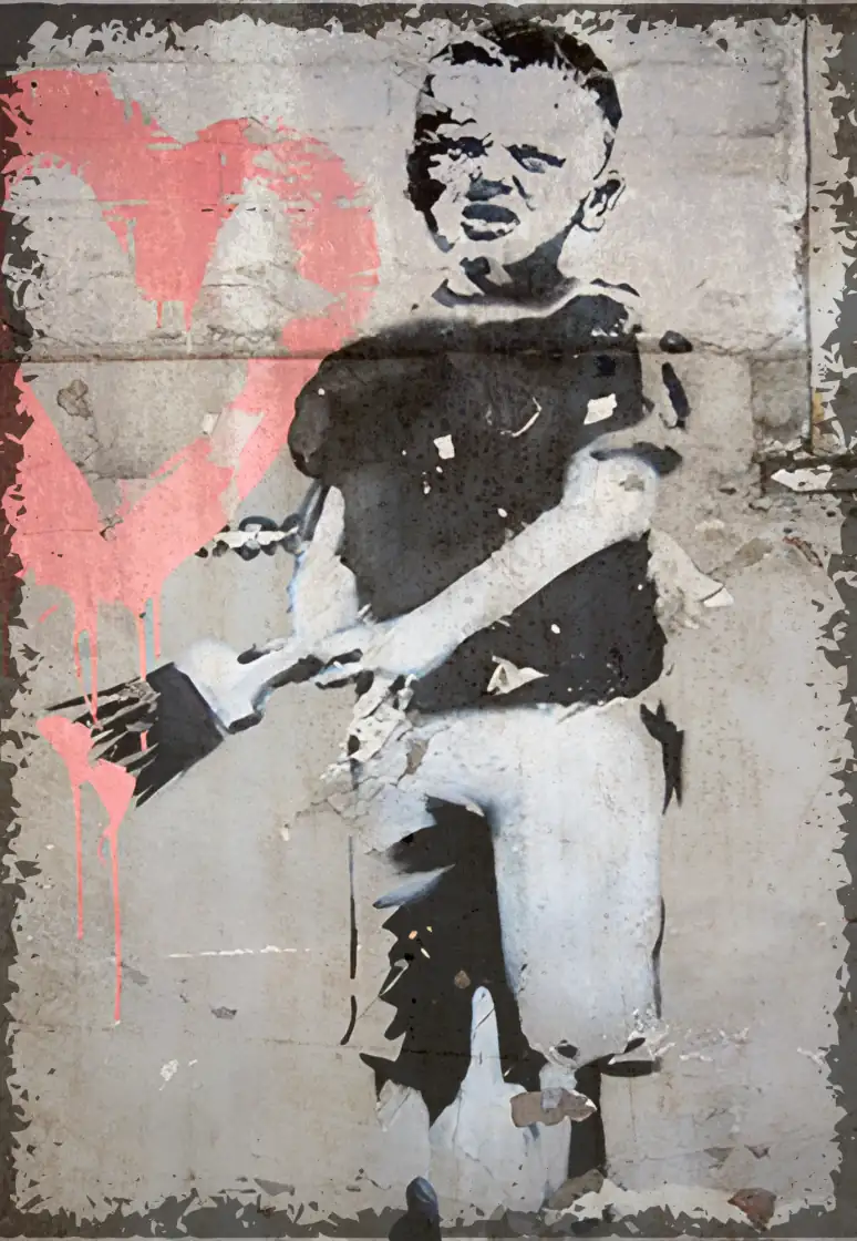 houten poster streetart love bycnk houten poster streetart love bycnk