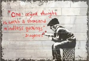 houten poster streetart writing bycnk