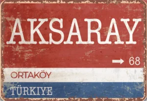 houten poster turkse collectie straatborden aksaray bycnk