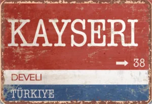 houten poster turkse collectie straatborden kayseri bycnk