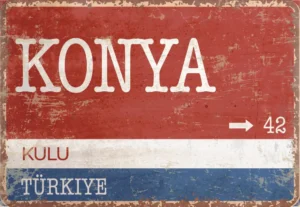 houten poster turkse collectie straatborden konya bycnk