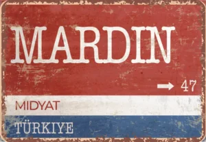 houten poster turkse collectie straatborden mardin bycnk