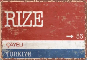 houten poster turkse collectie straatborden rize bycnk